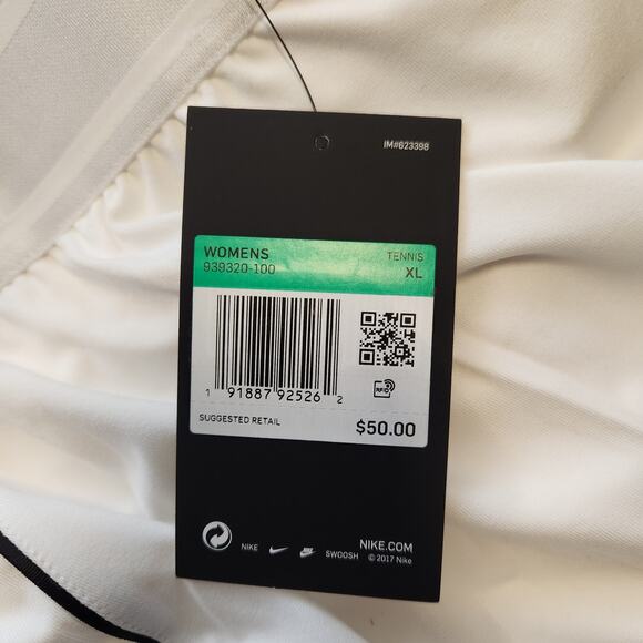 Nike Court Dry Skirt Stretch White/Black/Black/White XL - Picture 5 of 5